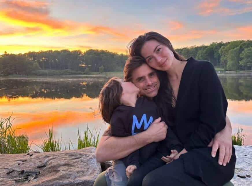 John Stamos with his wife and kid