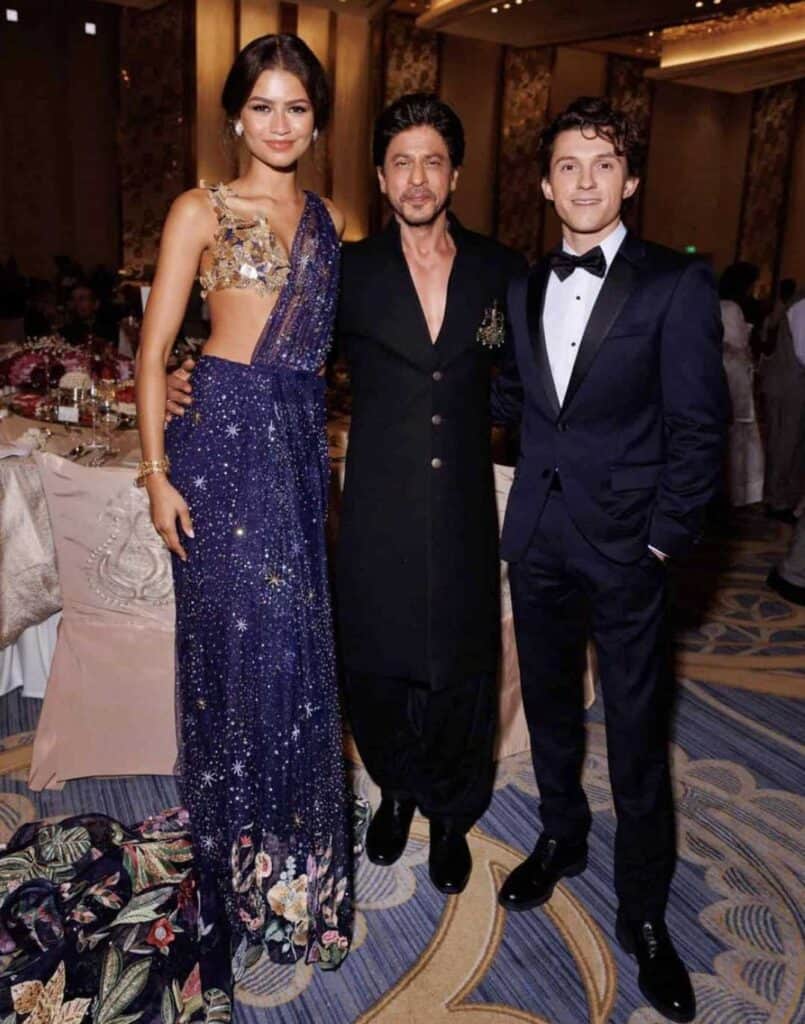 Tom Holland with Sharuk Khan and Zendya