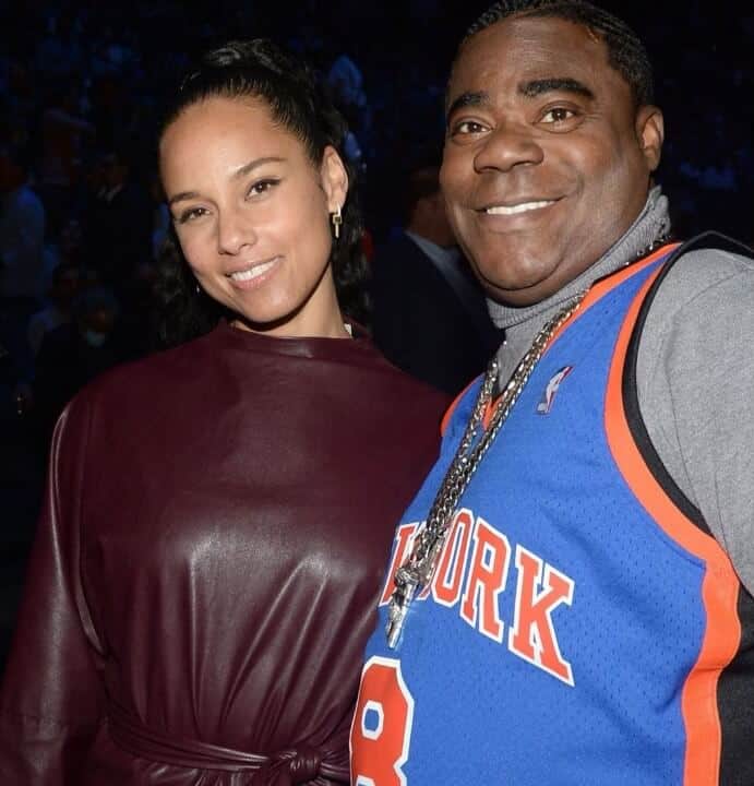 Tracy Morgan posing with Ms. Keys