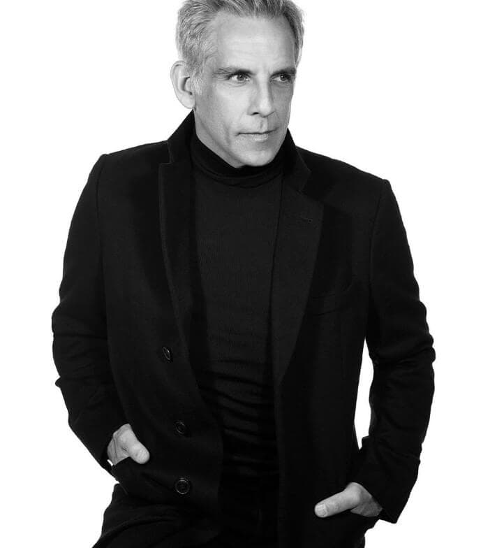 Ben Stiller black and white photo