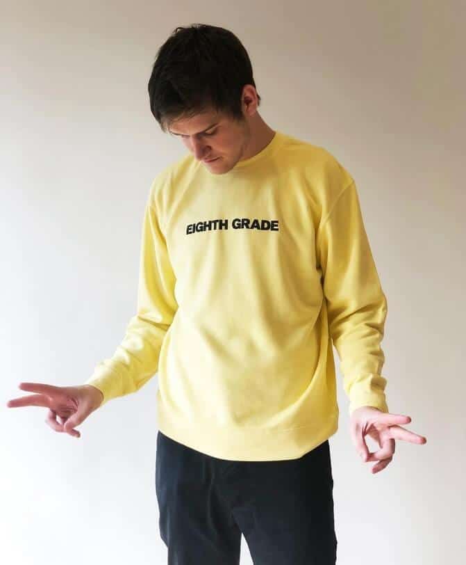 Bo Burnham wearing sweatshirts