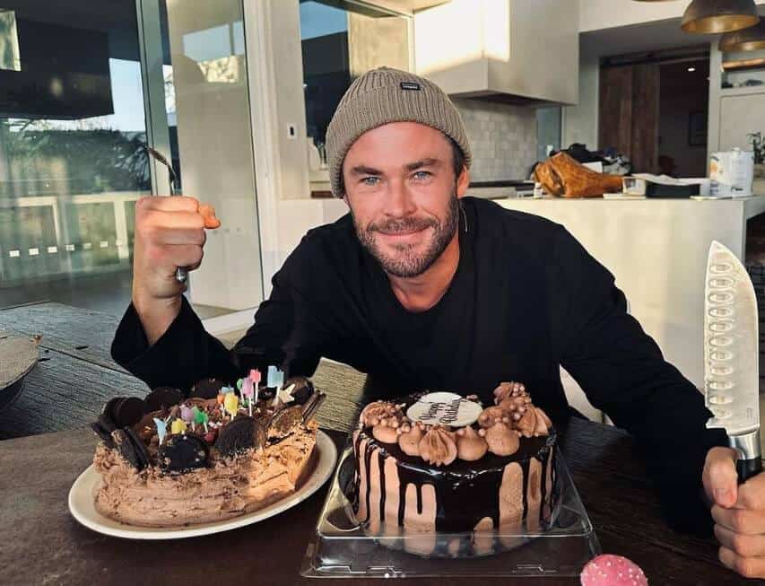 Chris Hemsworth on his birthday