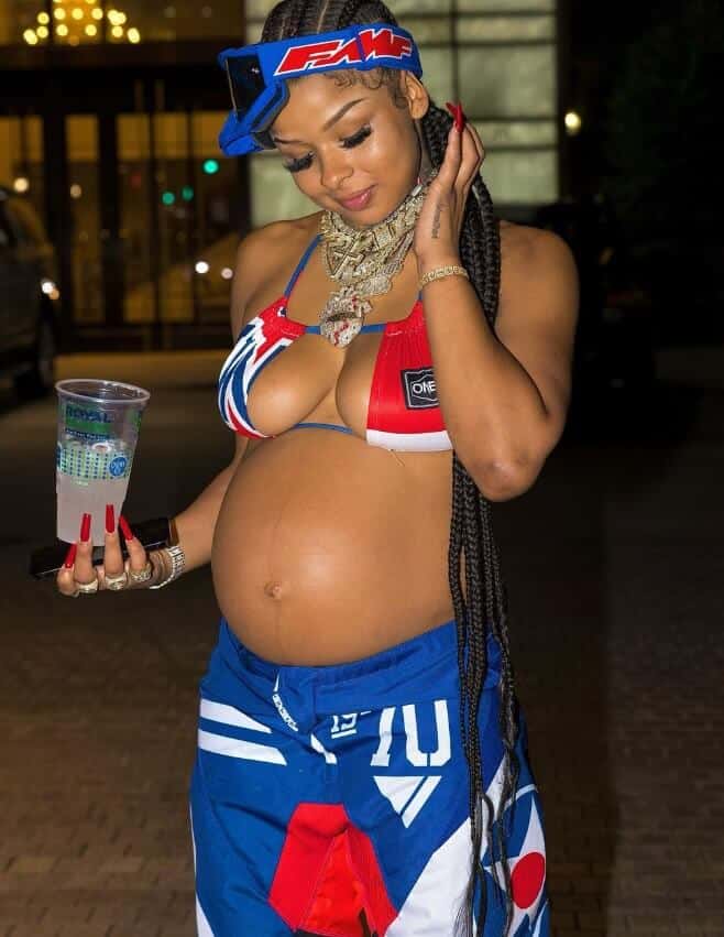 ChriseanRock in her pregnancy