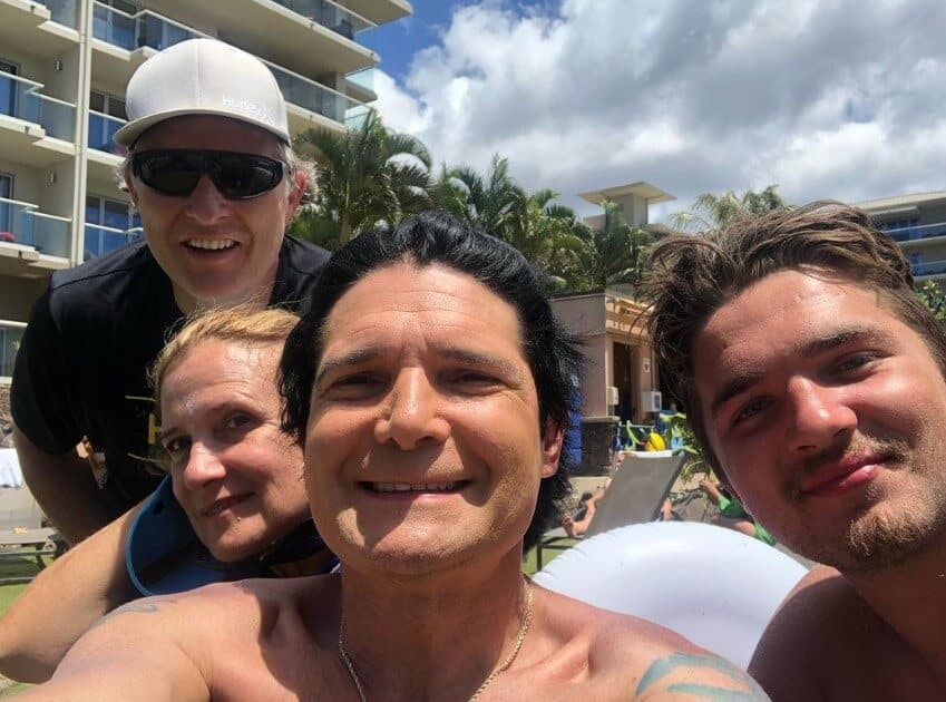 Corey Feldman in Hawaii with Family