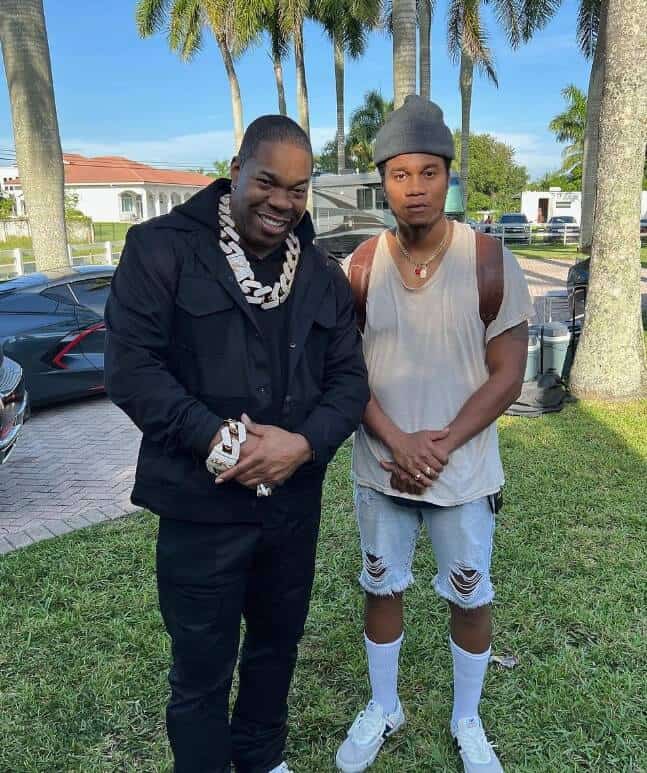 Cory Hardrict with Busta Rhymes