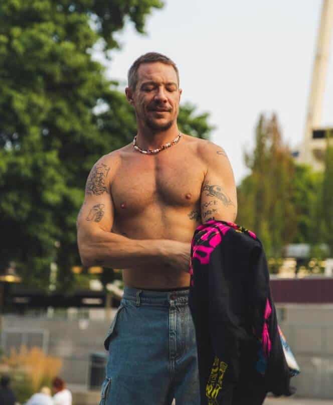 Diplo shirtless