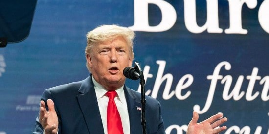 Donald Trump talking about farmers
