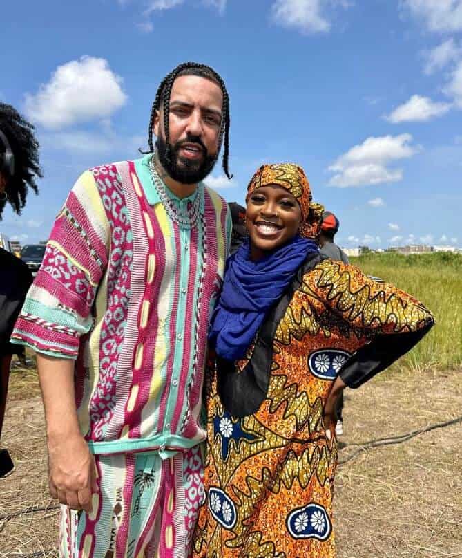 French Montana with Precious Onyeabo