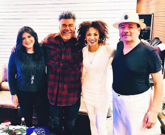 George Lopez with friends