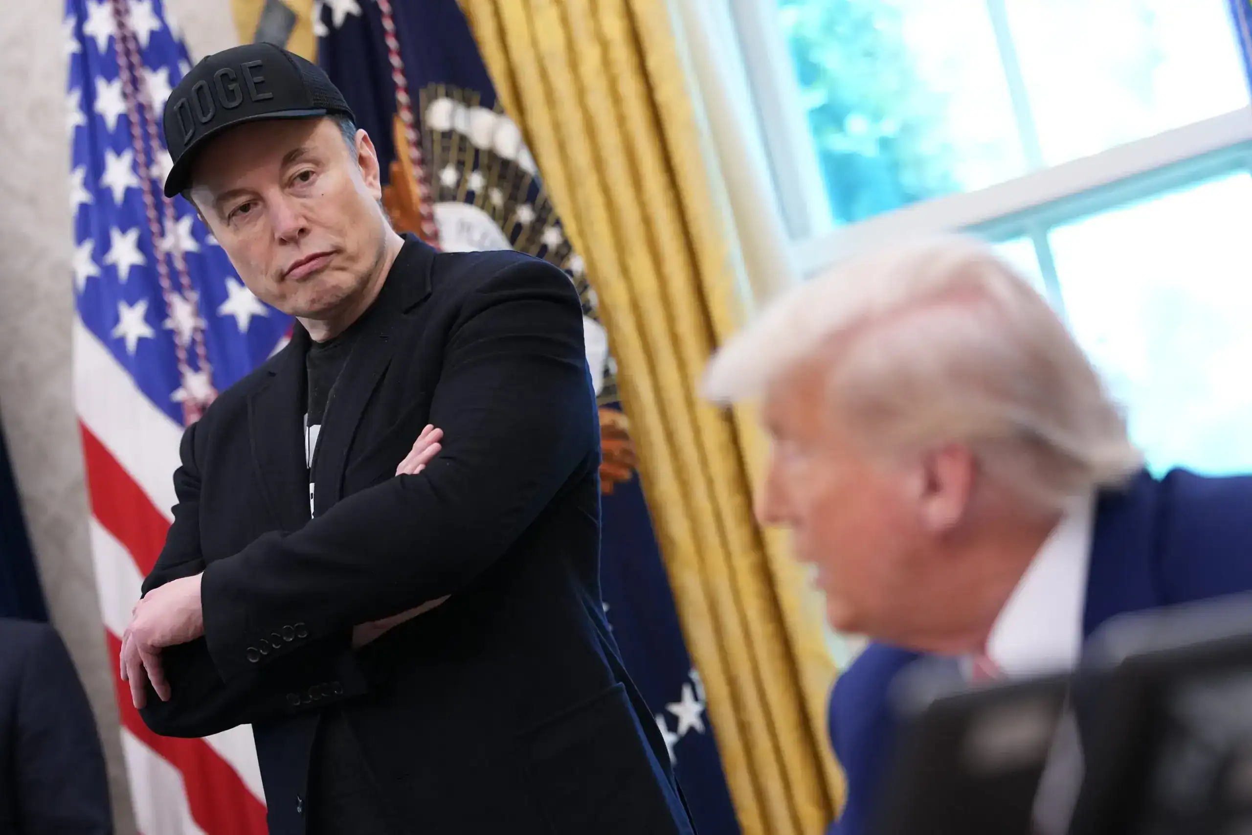 Elon Musk Says He Warned Donald Trump To Drop Tariffs Over Fears of Job Losses: 'President Loves Tariffs, I've Tried To Dissuade Him' GettyImages 2217852297 e1764694086460 scaled