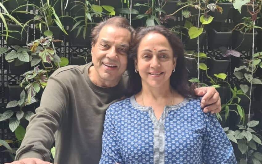 Hema Malini with husband Dharmendra