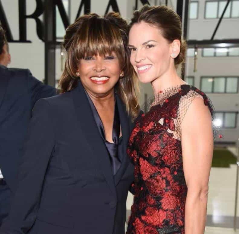 Hilary Swank with Tina Turner