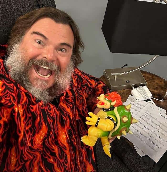 Jack Black with Baby Bowser