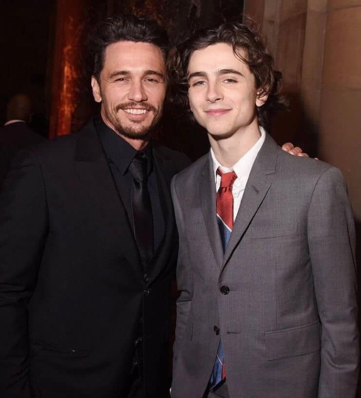 James Franco with Timothee Chalamet