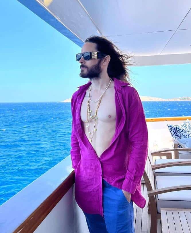 Jared Leto enjoying vacations