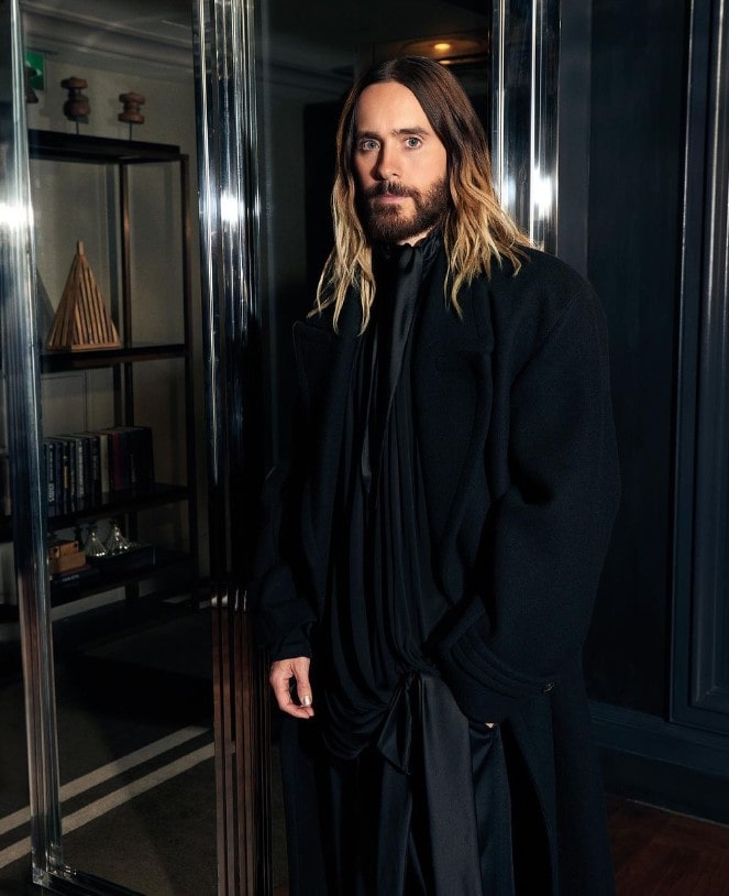 Jared Leto in all black