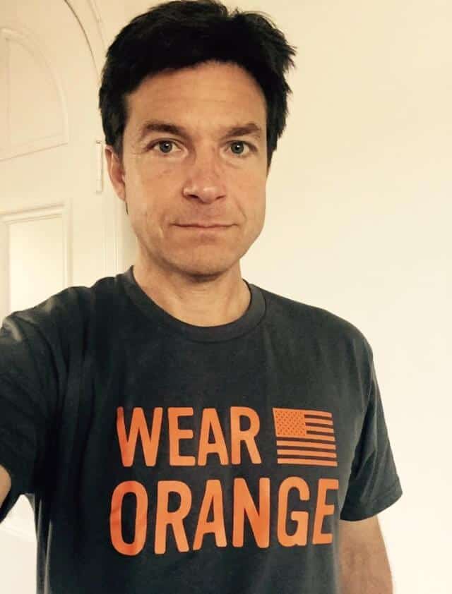 Jason Bateman promoting WearingOrange