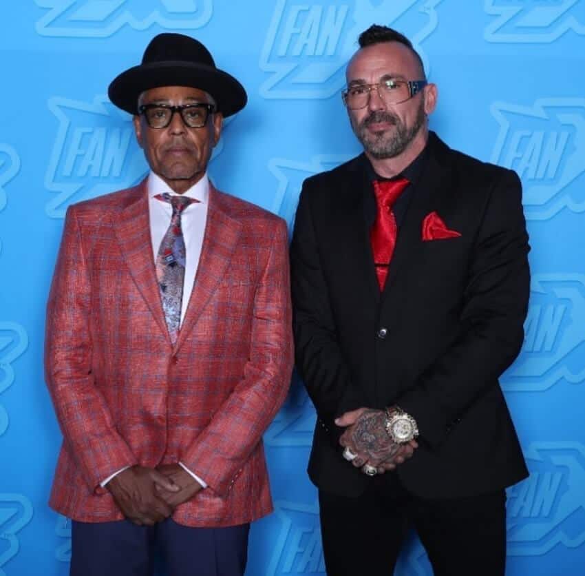 Jason David Frank with Giancarlo Esposito