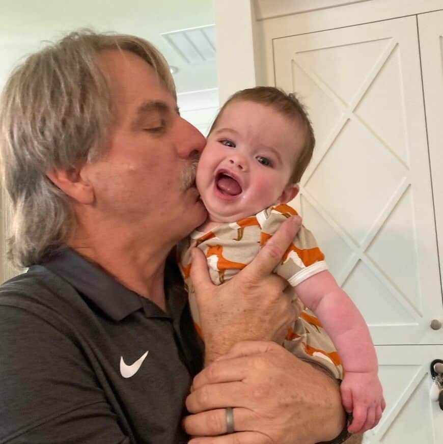 Jeff Foxworthy with his grandson