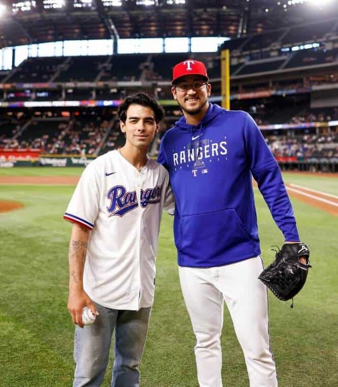 Joe Jonas at Globe Life Field