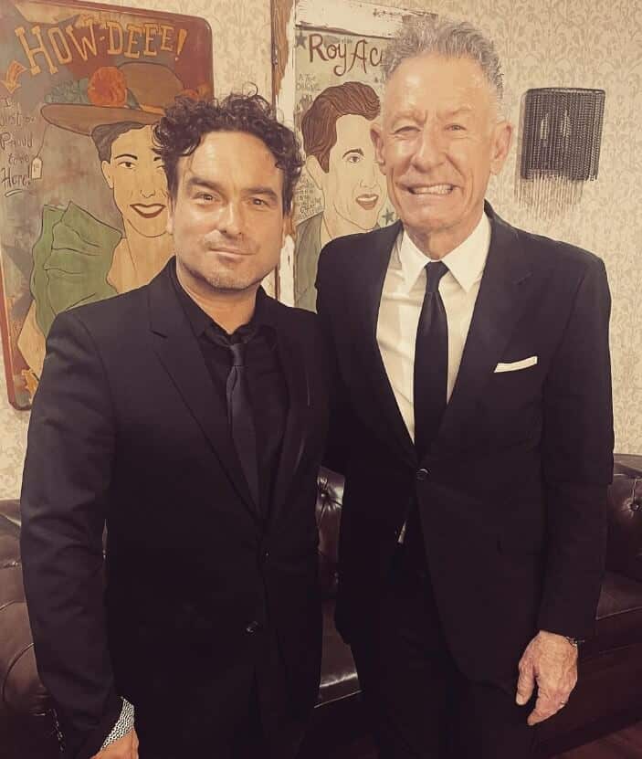 Johnny Galecki with Lyle Lovett