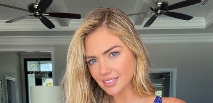 Kate Upton in her home
