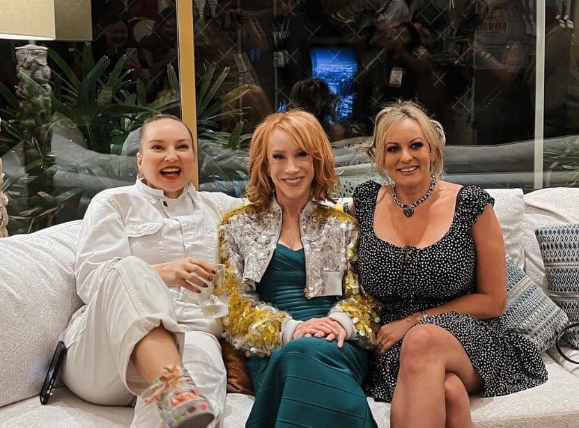 Kathy Griffin with SIA and stormy daniels