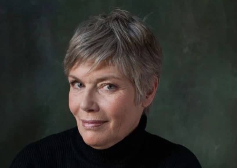 Kelly McGillis wearing all black outfit
