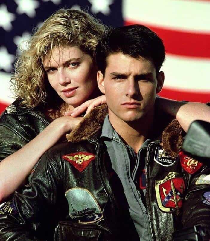 Kelly McGillis with Tom Cruise