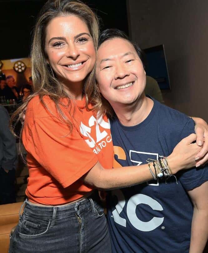 Ken Jeong with MARIA MENOUNOS