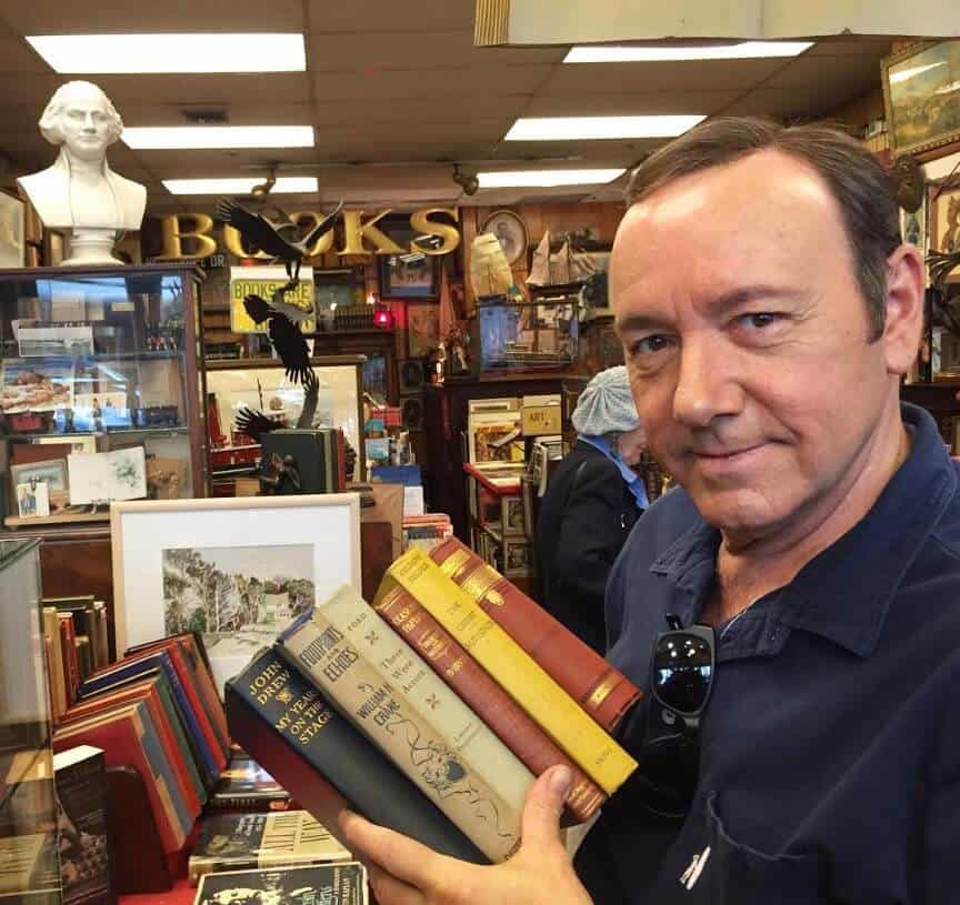 Kevin Spacey at Caravan Book Store