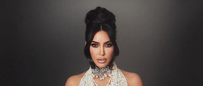 Kim Kardashian in her unique outfit