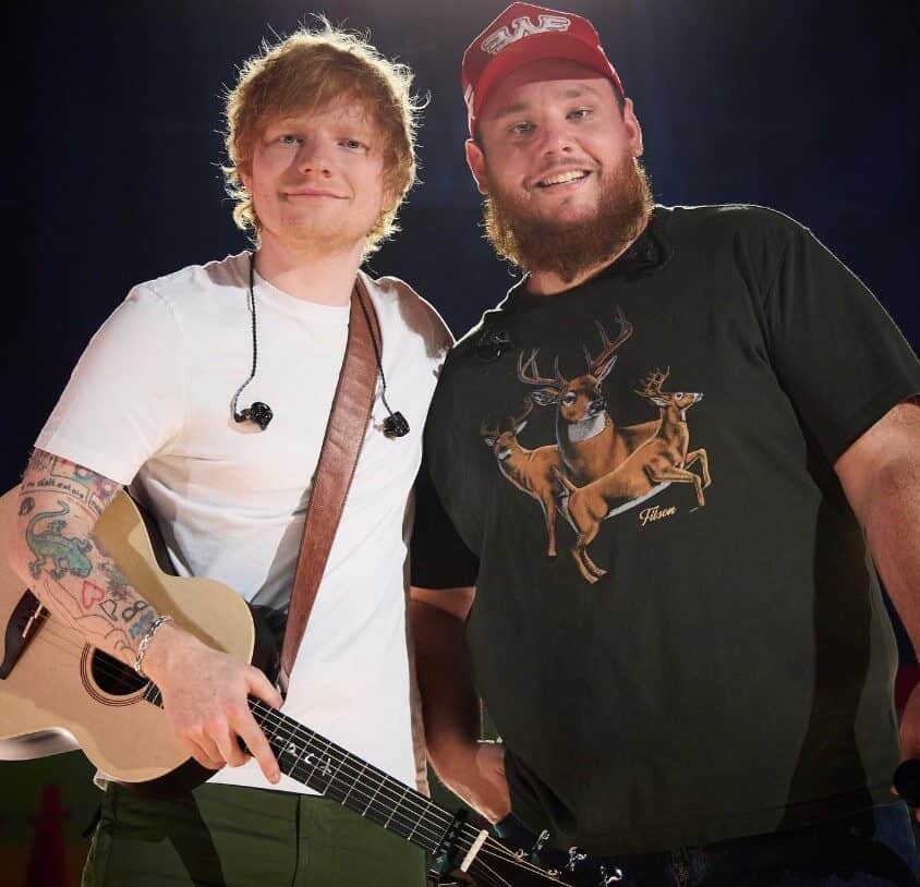 Luke Combs with Ed Sheeran