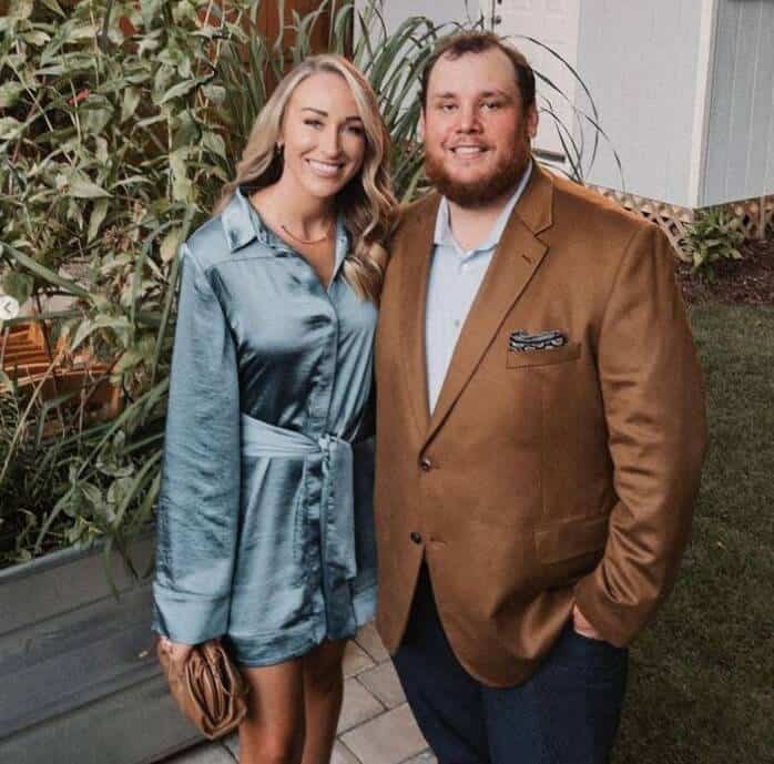 Luke Combs with wife NICOLE COMBS