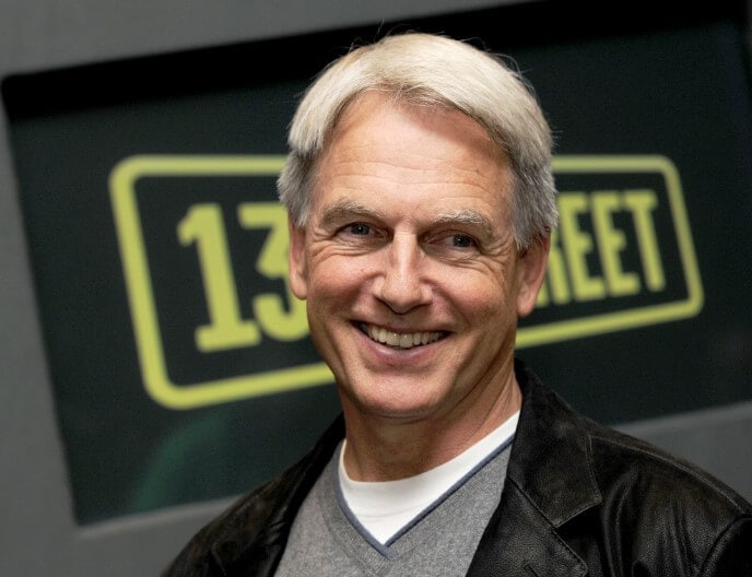 Mark Harmon smiling on screen