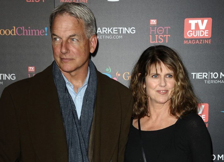 Mark Harmon with his wife