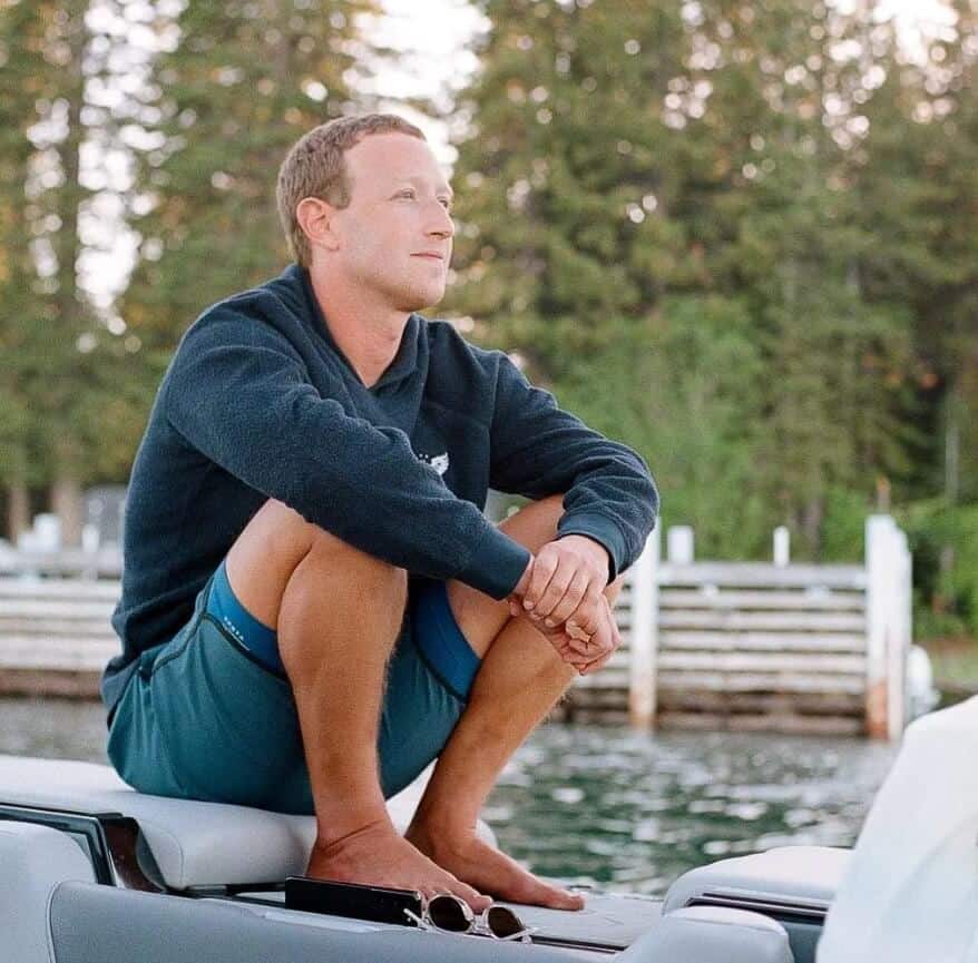 Mark Zuckerberg spending Weekend on the lake