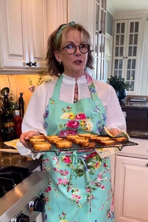 Melissa Gilbert in kitchen