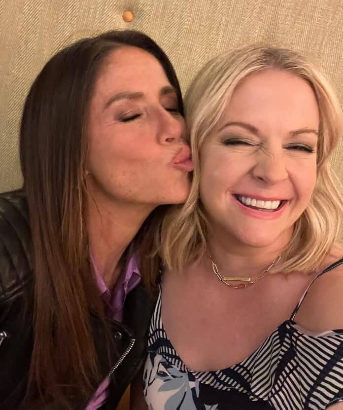 Melissa Joan Hart with sister Soleil Moonfrye