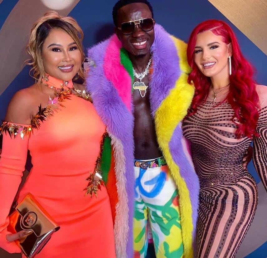 Michael Blackson with Justina Valentine