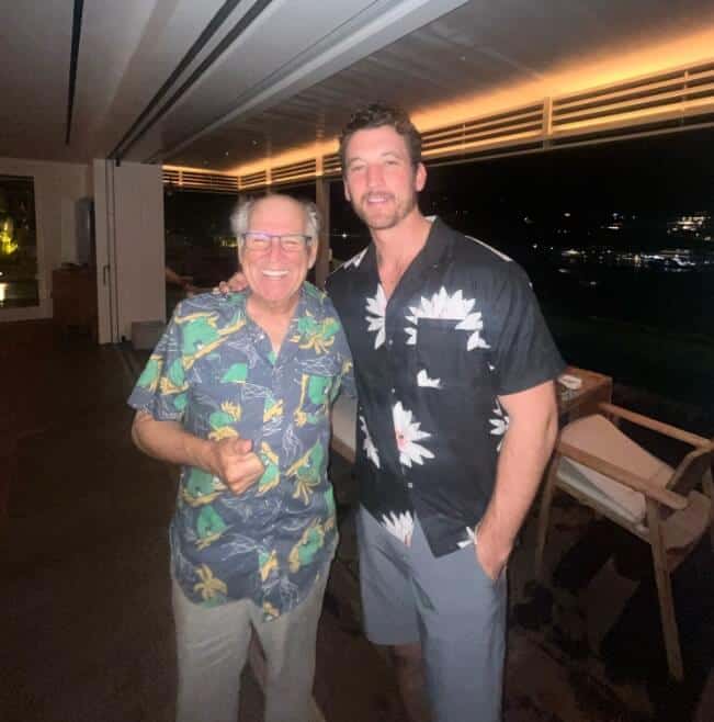 Miles Teller with Jimmy Buffett