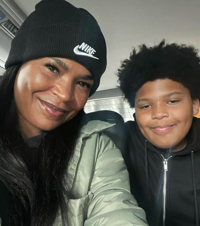 Nia Long with her son Kez