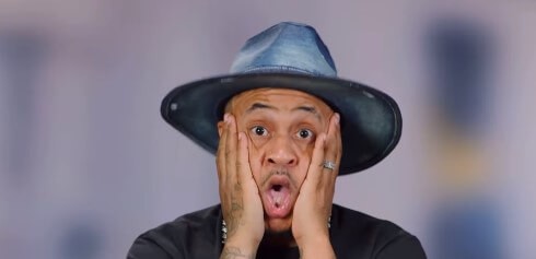 Orlando Brown wearing big hat