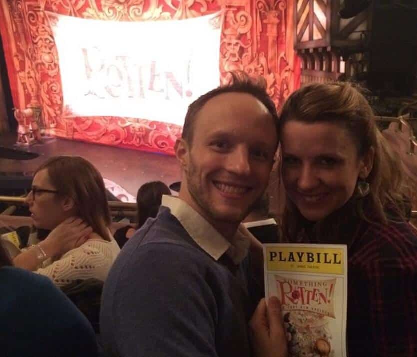 Rachel Griffin enjoy the Playbill Show