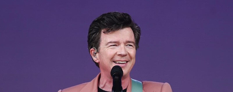 Rick Astley on A Pyramid Stage