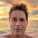 Rob Lowe enjoying sunset