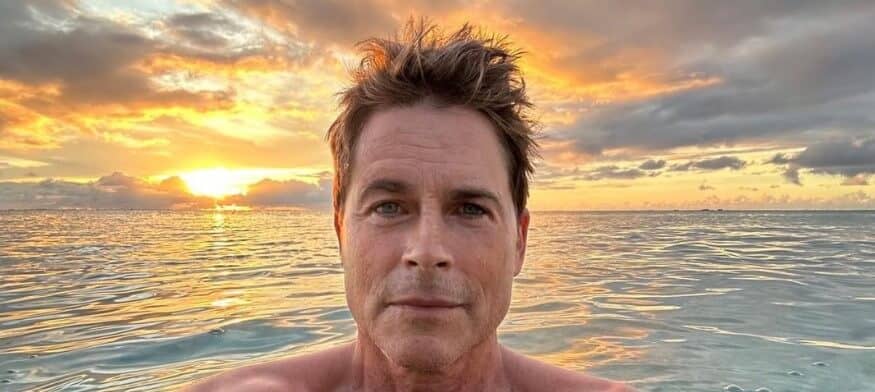 Rob Lowe enjoying sunset