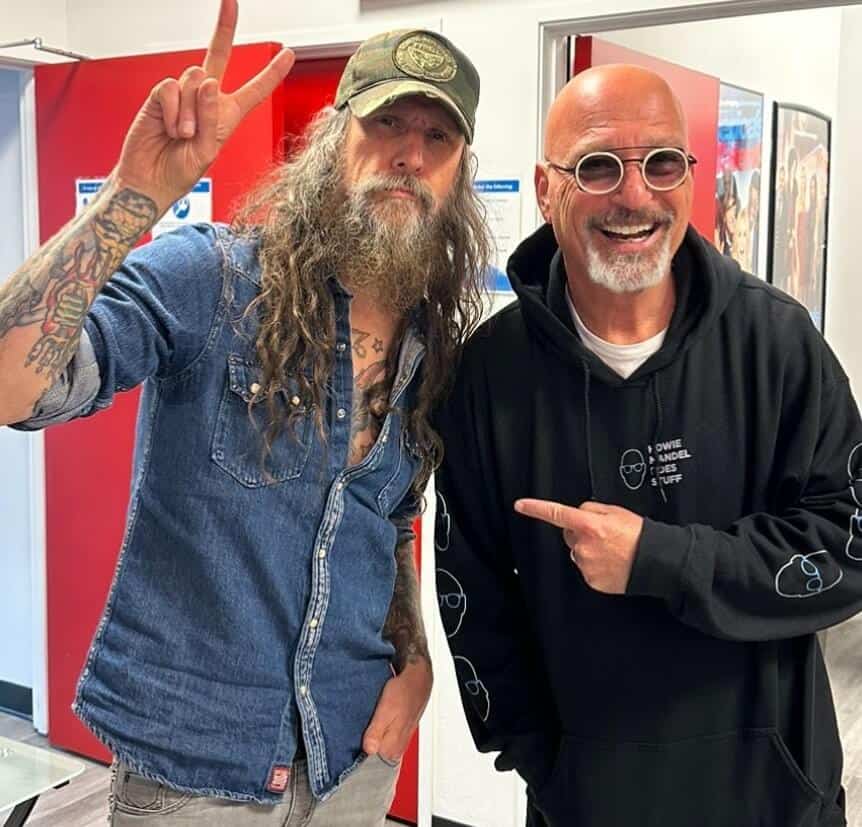 Rob Zombie hanging with Howie Mandel