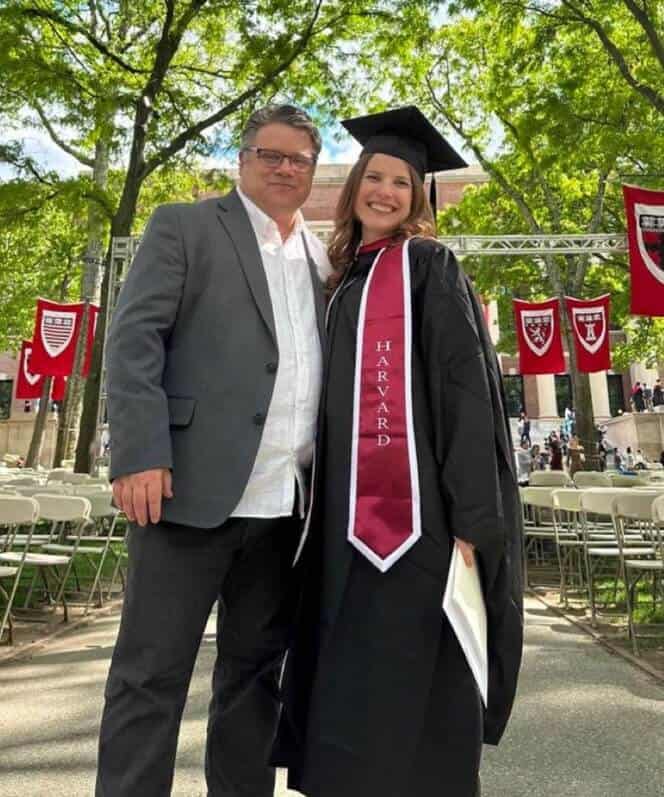 Sean Astin with Ali Astin on her Graduation