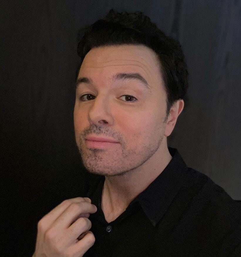 Seth MacFarlane on collared shirt day